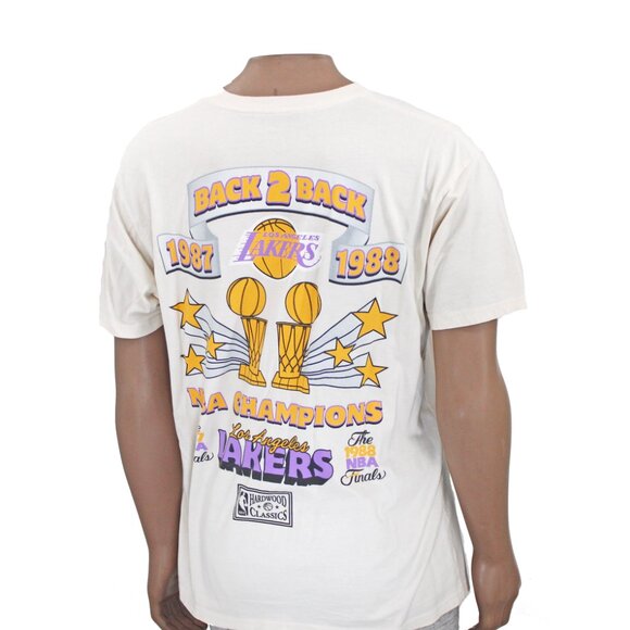 LA Lakers Adidas Magic Johnson HWC Jersey/Mitchell & Ness Men's Championship Tee - Picture 5 of 15